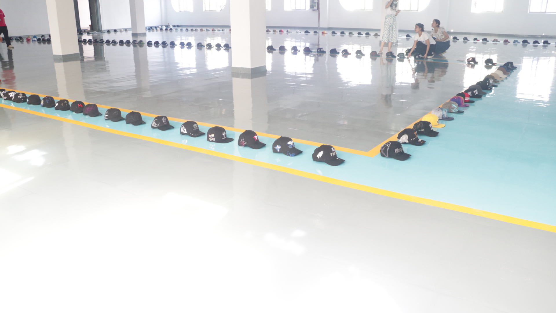 The newly expanded hat production workshop