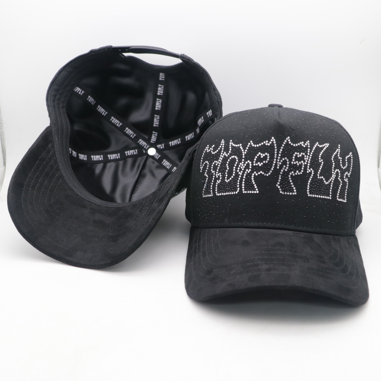 Topfly Dandy Hat Baseball Cap Sporty Style with Hand Embroidery for Business Scene Common Fabric