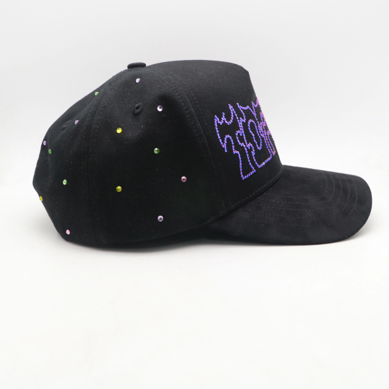 Dandy Caps Diamond Logo American Basketball Sports Suede Cap Satin Lining Factory Price Fashionable Mesh for Cycling Performance