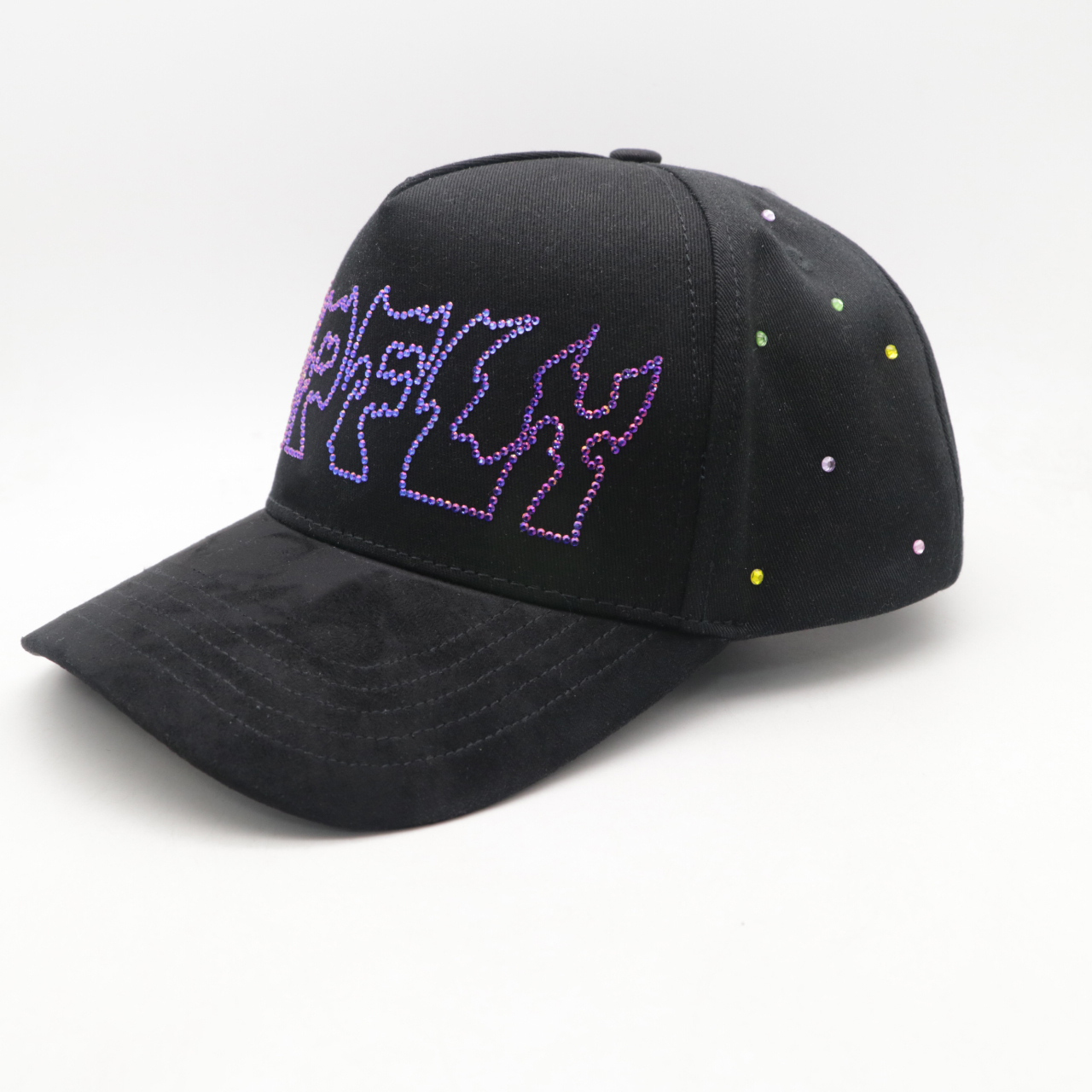 Dandy Caps Diamond Logo American Basketball Sports Suede Cap Satin Lining Factory Price Fashionable Mesh for Cycling Performance