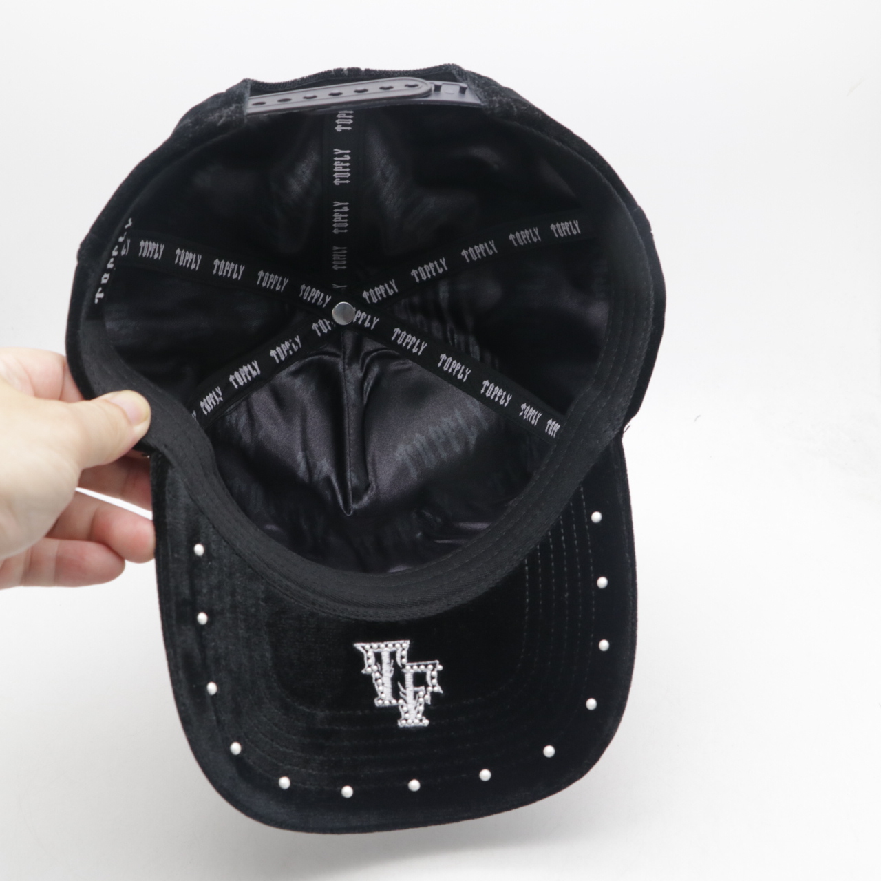 TOFLY Custom 5-Panel Baseball Hat with Stylish NFC Sports Logo Rhinestone Dandy Design Wholesale OEM Casual Performance Cap