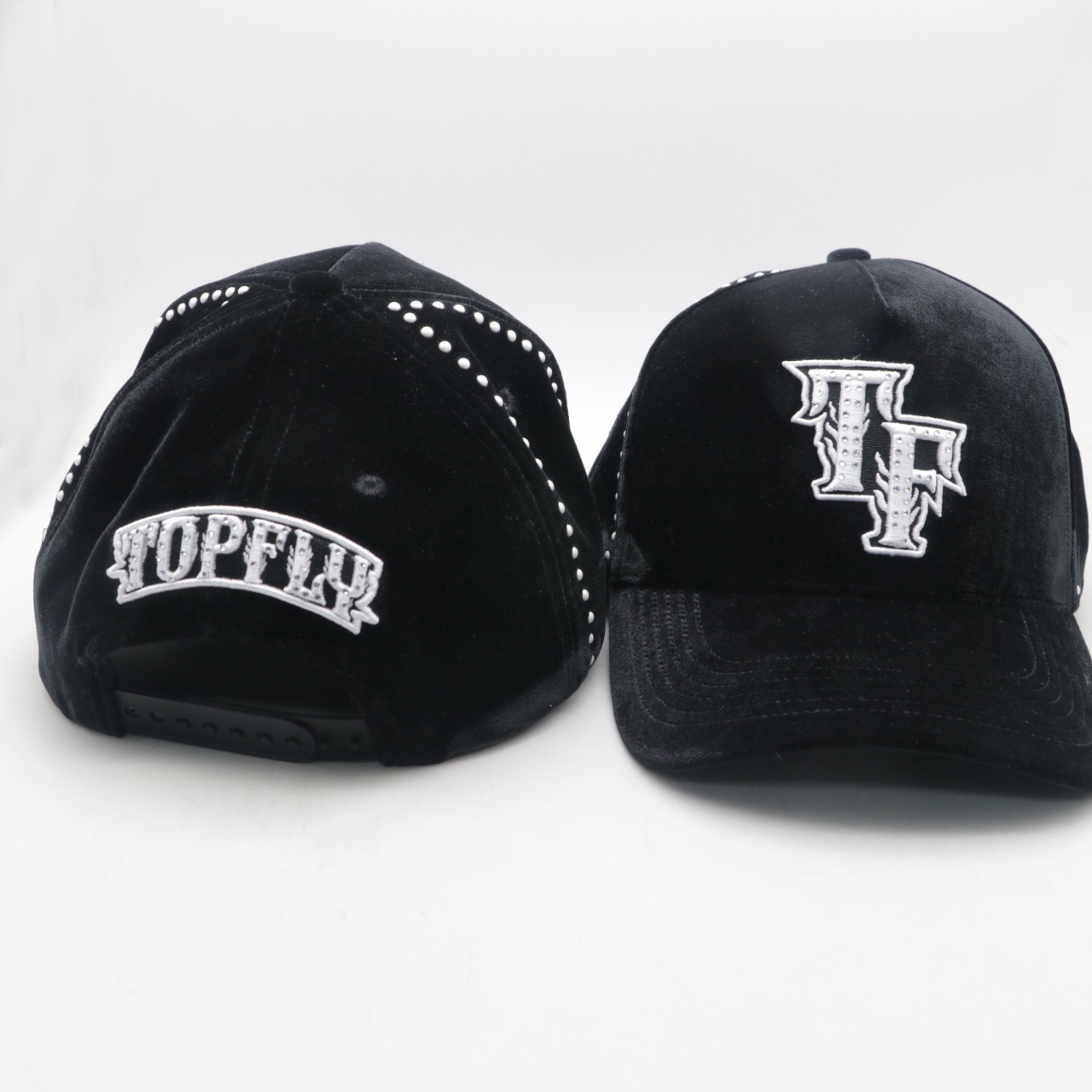 TOFLY Custom 5-Panel Baseball Hat with Stylish NFC Sports Logo Rhinestone Dandy Design Wholesale OEM Casual Performance Cap