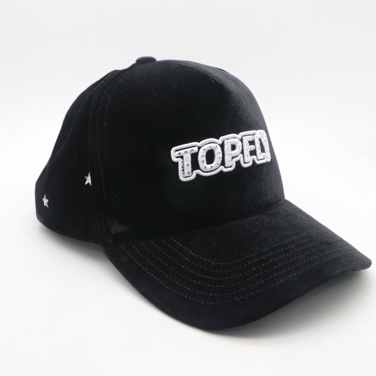 Custom 5-Panel Baseball Hat with Stylish NFC Sports Logo Rhinestone-Embellished Wholesale OEM for Casual Performance