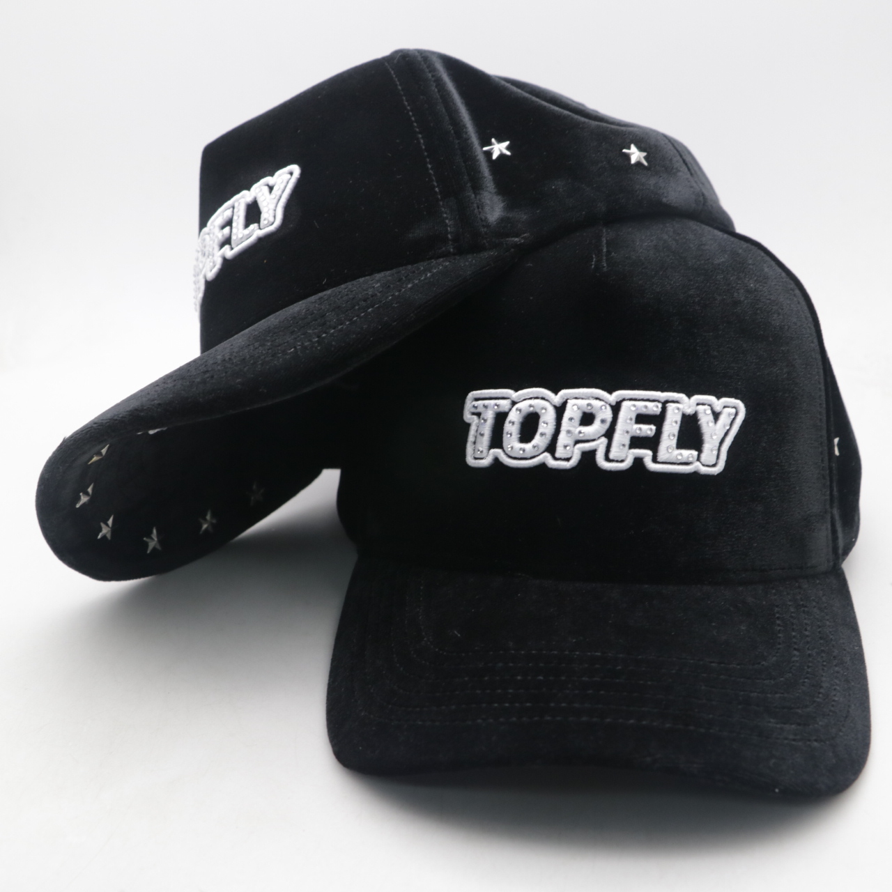Custom 5-Panel Baseball Hat with Stylish NFC Sports Logo Rhinestone-Embellished Wholesale OEM for Casual Performance