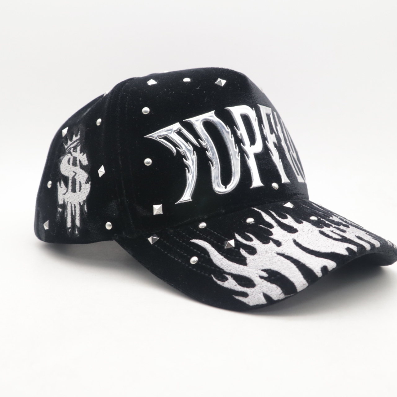 TOFLY Wholesale OEM Custom 5 Panel Baseball Hat Dandy Rhinestone Logo Stylish NFC Sports Logo for Casual Performance