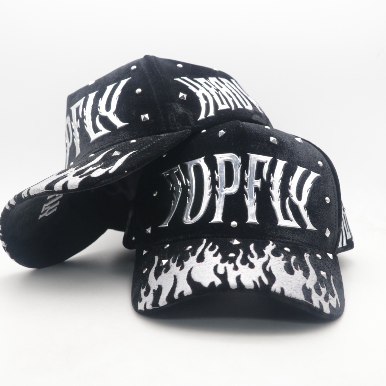 TOFLY Wholesale OEM Custom 5 Panel Baseball Hat Dandy Rhinestone Logo Stylish NFC Sports Logo for Casual Performance