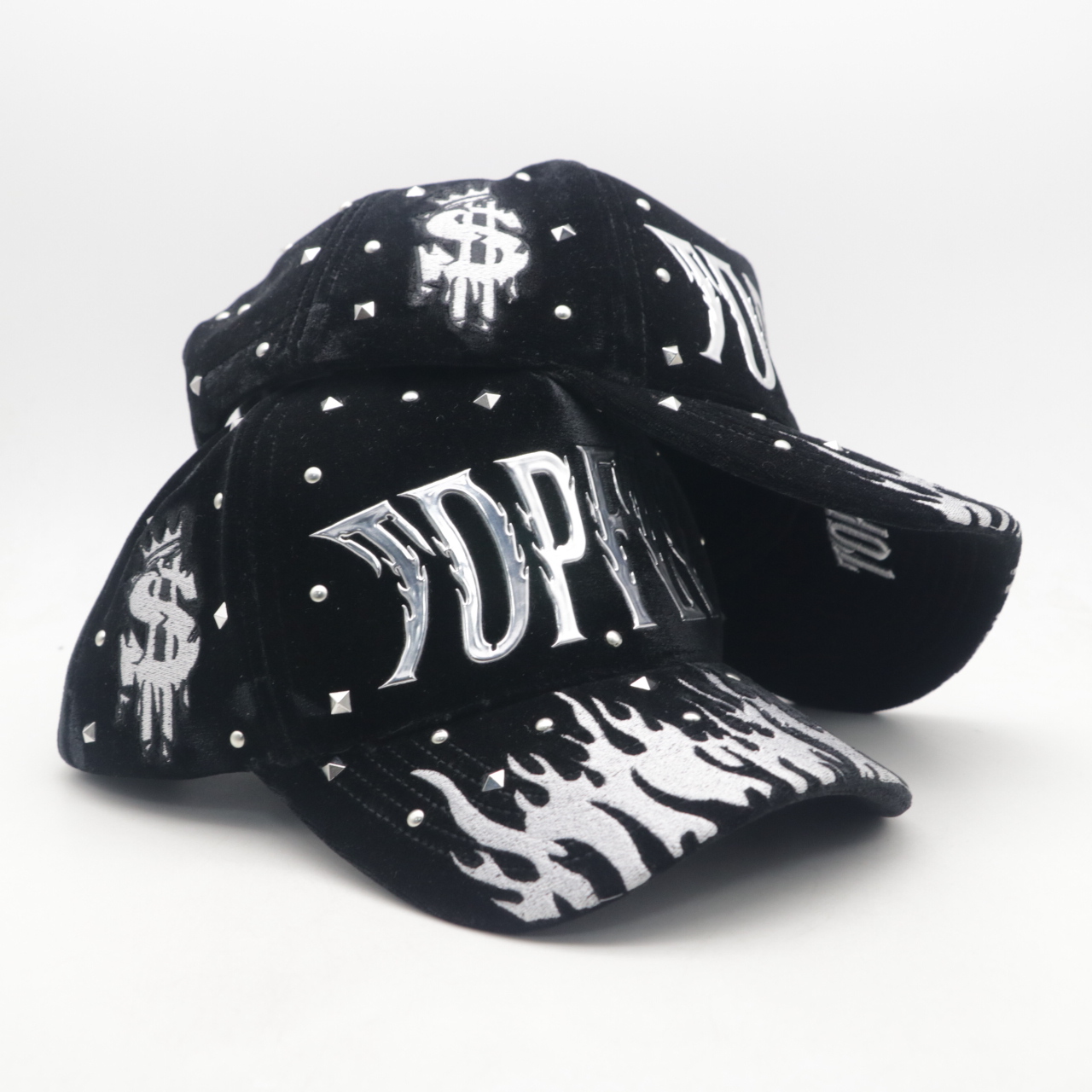 TOFLY Wholesale OEM Custom 5 Panel Baseball Hat Dandy Rhinestone Logo Stylish NFC Sports Logo for Casual Performance