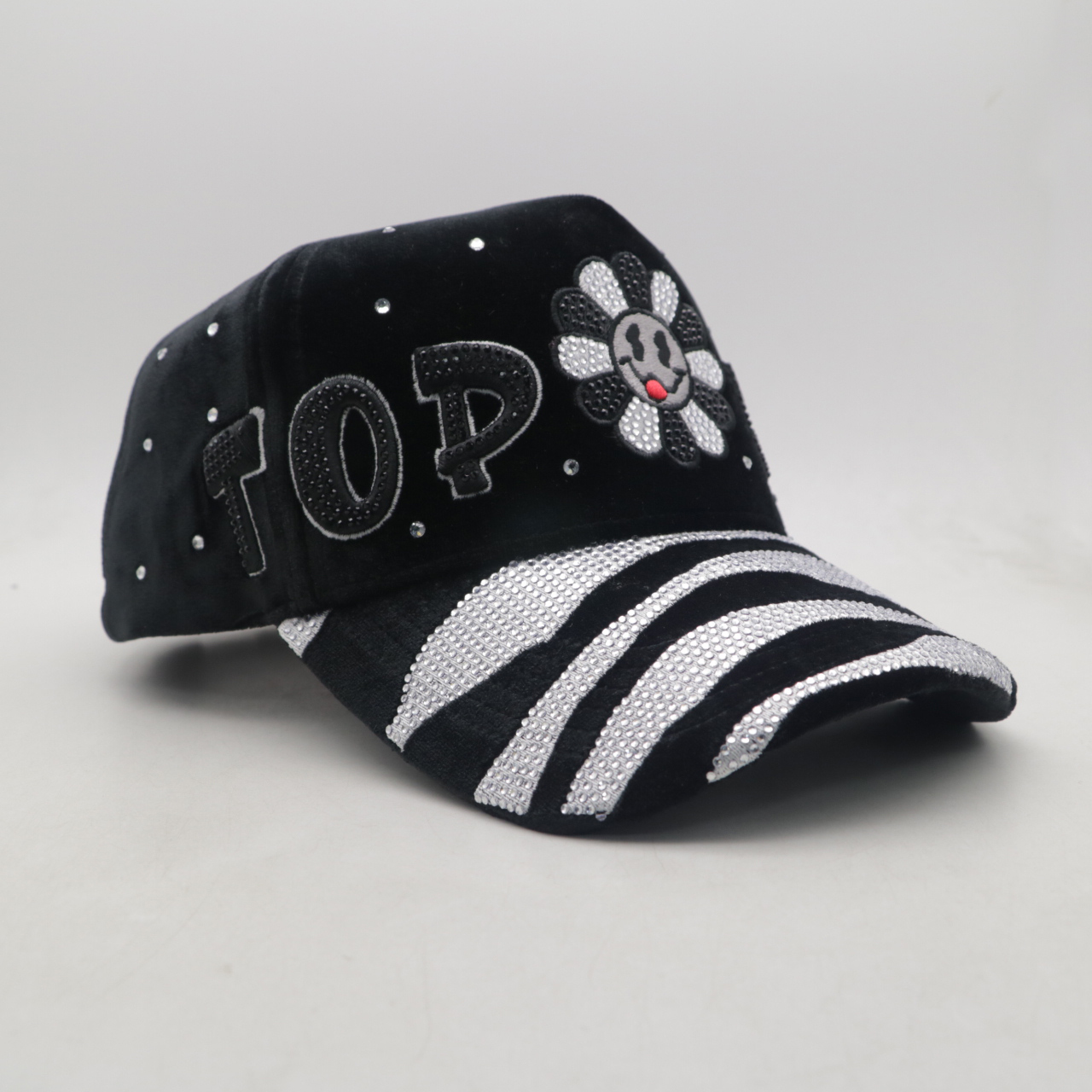 TOFLY Custom 5-Panel Baseball Hat with Stylish NFC Sports Logo Rhinestone Dandy Design Wholesale OEM for Casual Performance