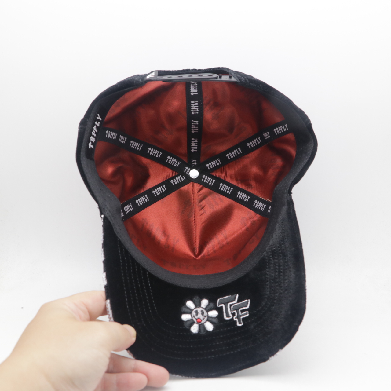 TOFLY Custom 5-Panel Baseball Hat with Stylish NFC Sports Logo Rhinestone Dandy Design Wholesale OEM for Casual Performance