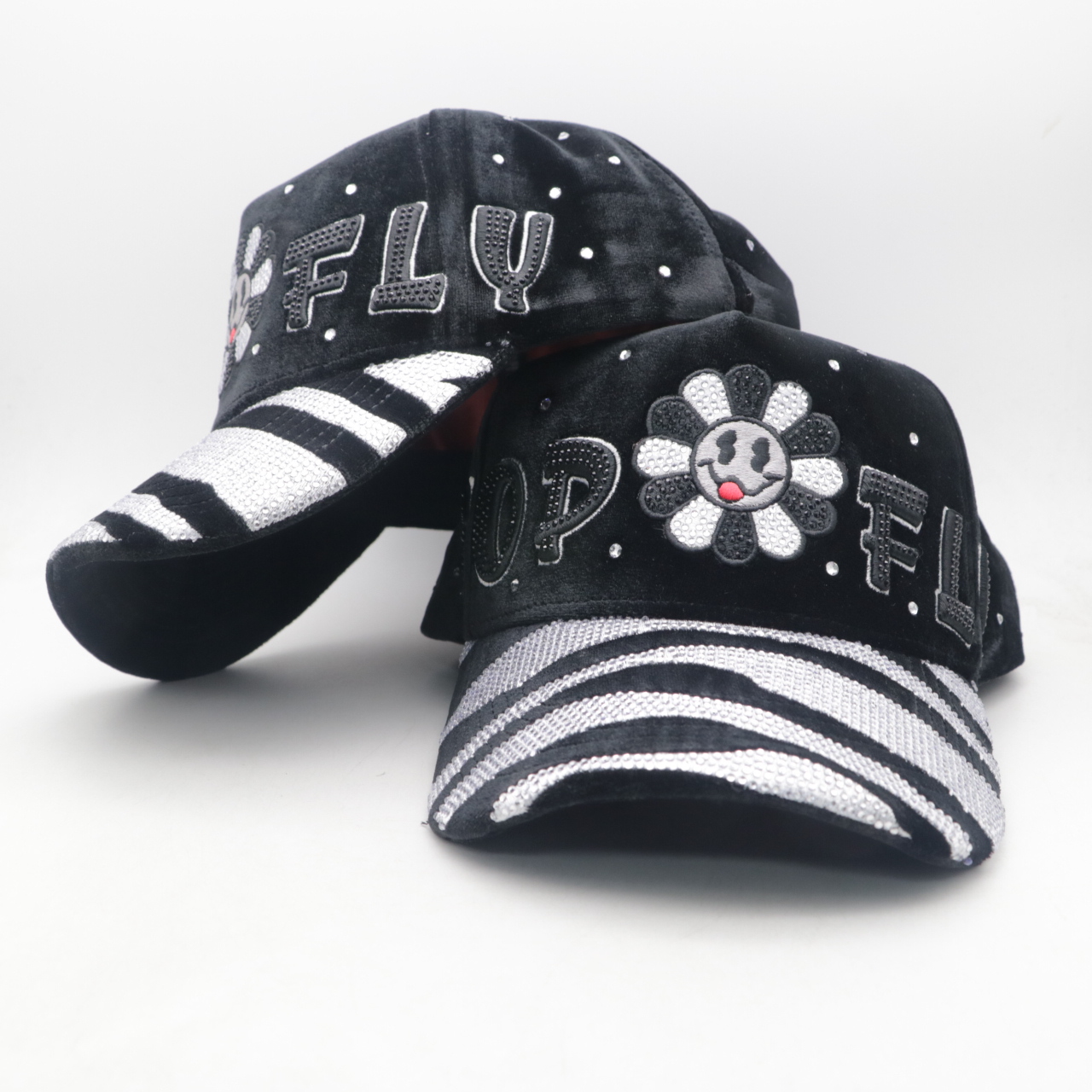 TOFLY Custom 5-Panel Baseball Hat with Stylish NFC Sports Logo Rhinestone Dandy Design Wholesale OEM for Casual Performance