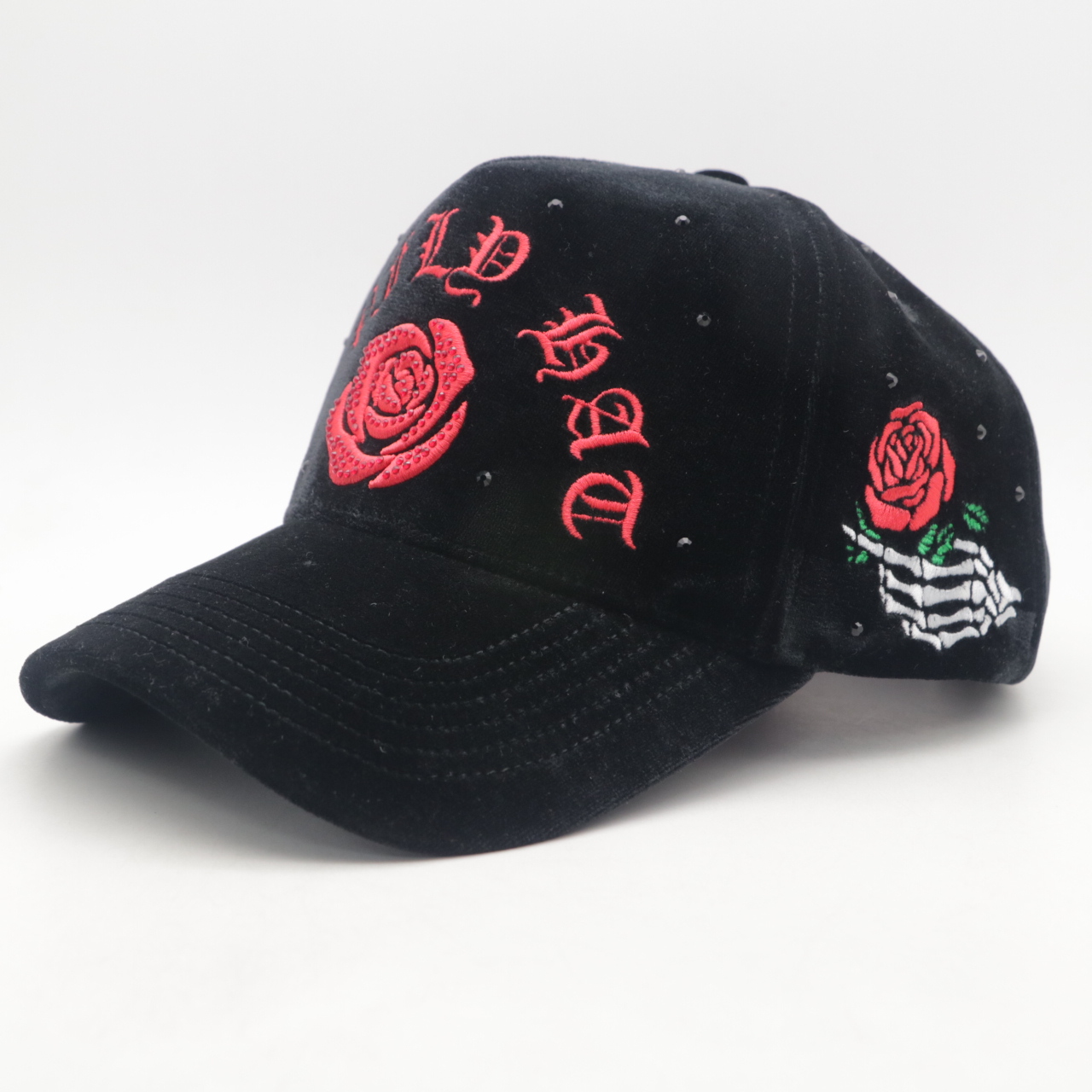 Dandy Caps Diamond Logo Factory Price American Basketball Sports Suede Cap Satin Lining Fashionable Outdoor Cycling Performance