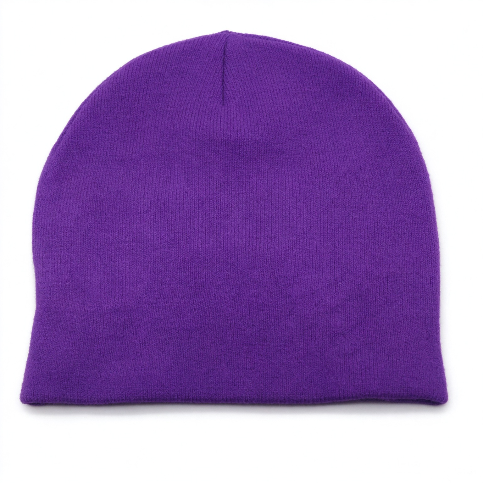 Wholesale Unisex Slouch Knit Beanie Hat Purple Skateboard Jacquard Pattern Beanie With Rhinestone Letter Logo